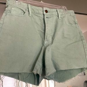 Mint green shorts
